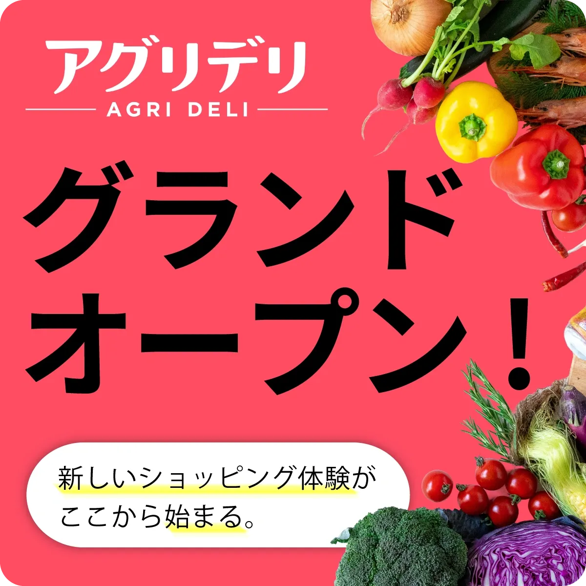 アグリデリ グランドオープン